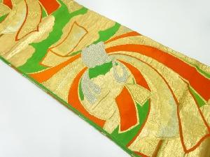 アンティーク　束ね熨斗模様織出し袋帯（材料）